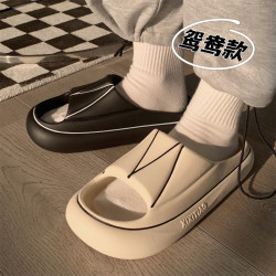 细细条 情侣个性鸳鸯拖鞋夏网红街头防滑eva厚底凉拖鞋ins潮男女