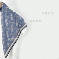2026新品牛仔系列时尚潮流风丝绒手感65方巾围巾