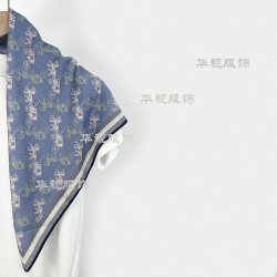 2026新品牛仔系列时尚潮流风丝绒手感65方巾围巾