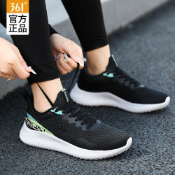 361° 361度运动鞋女鞋2026新款夏季运动鞋女跑步鞋网面休闲鞋子女跑鞋