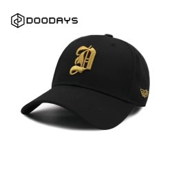 Doodays 刺绣字母D秋冬遮阳棒球帽男女同款包头帽透气帽子