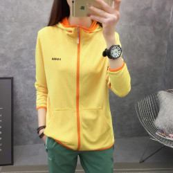 波点户外休闲女春夏弹力运动风衣薄款透气防晒服外套登山户外运动