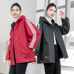加绒短款长袖家用防水保暖冬款罩衣工作服男女款围裙定制护衣外套