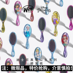 Wet Brush 美国WetBrush联名迪士尼Disney公主按摩气垫顺发梳子养护不伤发