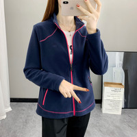 摇粒绒ol外套女秋冬新款户外休闲轻量保暖透气冲锋内胆柔软抓绒衣