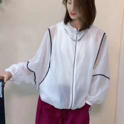 防晒衣新款外套女2026薄款大码夏季防紫外线洋气长袖防晒服宽松