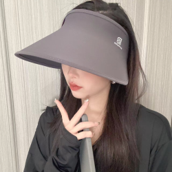 霁雪西子防晒帽女夏季冰丝轻薄透气防紫外线空顶