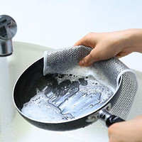 钢丝碗布清洁布网格不沾油抹布厨房灶台碗锅清布