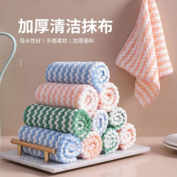 不沾油不掉毛抹布新家厨房洗碗布洗碗布吸油去污柔软清洁巾洗碗巾