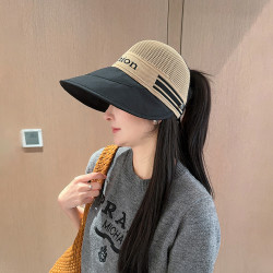 帽子女款鸭舌帽空顶帽大头围显脸小防晒遮阳帽高级高颜值女士户外