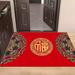 喜庆地垫门垫家用中式入户玄关大门口进门红色进户门脚踏垫脚垫子