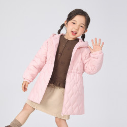 波司登 抗菌绒 女童收腰连帽轻薄羽绒服