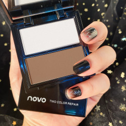 novo 显瘦提亮粉饼V脸女侧鼻阴影粉双色高光修容盘组合高光阴影两用