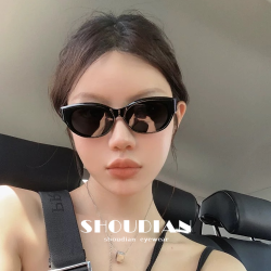 猫眼墨镜女复古高级感显瘦方圆脸遮阳太阳镜潮酷时尚女款网红百搭