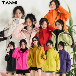 探觅 新款正版三合一冲锋衣女款可拆卸春秋外套冬季防风防水登山服