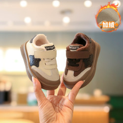 Sportmern宝宝鞋子婴儿棉鞋冬季女小童软底学步鞋加绒保暖男童鞋