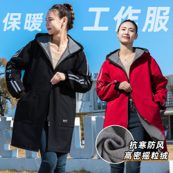 加绒加厚秋防风耐脏长袖冲锋罩衣防水家用男外套工作服定制LOGO