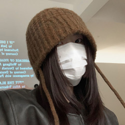 新款正品白色帽子女洋气包头冷帽堆堆帽女款百搭网红帽时尚显流行