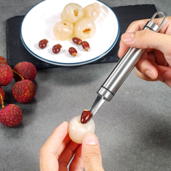 不锈钢龙眼去核器取肉挖肉器荔枝石硖剥壳工具