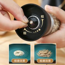 胡椒粒研磨器手动玻璃研磨瓶现磨小型家用多功能便携创意