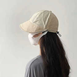 wawoyiya/哇喔咿呀大头定制新款升级户外渔夫帽女夏季可挂口罩