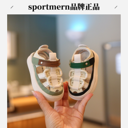 Sportmern宝宝凉鞋男宝软底包头婴儿学步鞋小童单鞋婴幼儿鞋子女