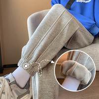 孕妇裤春秋冬外穿运动裤宽松束脚哈伦小个子显瘦休闲加绒保暖卫裤