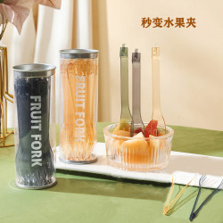 喜屿梵  多功能一体两用罐装水果夹  创意家用可拆卸二合一水果叉