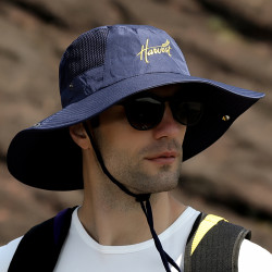 BILLSURF 渔夫帽男夏季帽子大檐遮阳帽户外登山防晒太阳帽男士中年