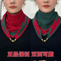 冬季新款百搭三角巾围巾网红经典围脖洋气围巾