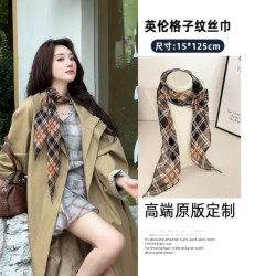 复古豹纹腰间丝巾系脖高级感女2025新款装饰腰带腰间搭配长条领巾