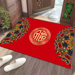 喜庆地垫门垫家用中式入户玄关大门口进门红色进户门脚踏垫脚垫子