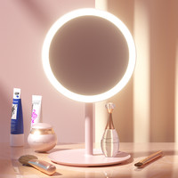 led化妆镜带灯台式网红女补光小镜子ins风宿舍桌面便携小型梳妆镜