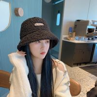 JJ帽子渔夫帽网红百搭保暖韩版盆帽秋冬季网红时尚百搭黑色帽休闲