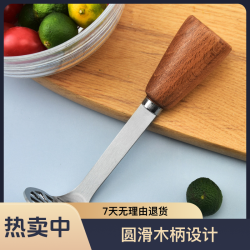 日式加厚不锈钢材质家用压薯器土豆泥压泥器马铃薯南瓜木把捣碎器