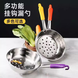 不锈钢大号凉虾漏瓢鱼鱼漏勺模具家用厨房用多功能捞勺