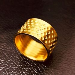 优质加厚顶针 老式顶针戒指  家用缝纫顶戒 针线活工具 顶针箍