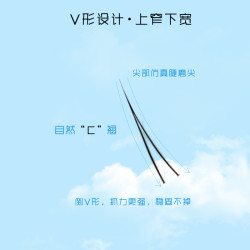 猫耳朵/V型 下睫毛混合装单根新手单簇假睫毛组合装超软