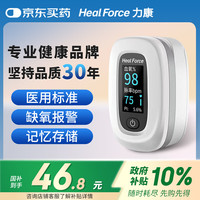力康 脉搏血氧仪手指夹式医用血氧饱和度检测仪脉氧心跳脉率心率监测仪 中文显示-长辈款