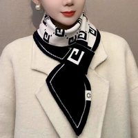 围巾针织女2025新款秋冬季双面高级感韩版加厚保暖时尚小围巾护颈