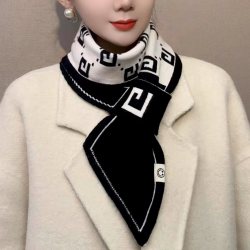围巾针织女2025新款秋冬季双面高级感韩版加厚保暖时尚小围巾护颈