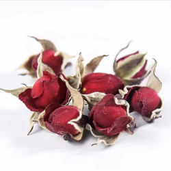 金边玫瑰云南花苞玫瑰花无硫干玫瑰花金边百合100g 非枸杞