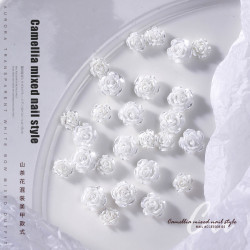 春柚美甲饰品网红仙女款立体山茶花饰品合集