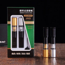 雅爵 可清洗循环型抽烟过滤器粗细支通用男女士通用方便双重防护过滤嘴