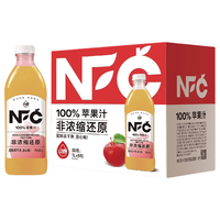 动康 NFC100%苹果汁 非浓缩还原 1L*8瓶