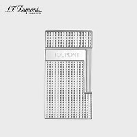 S.T.Dupont 法国都彭打火机Slimmy纤巧蓝焰钻石菱纹防风银色28120七夕礼物男