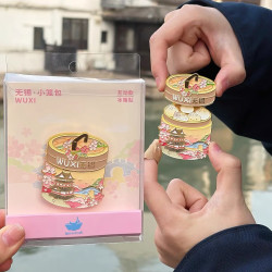 赋闲 小笼包冰箱贴-可伸缩金属冰箱贴