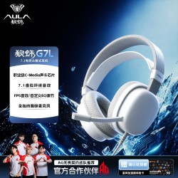 狼蛛 降噪 头戴式电竞游戏耳机 麦