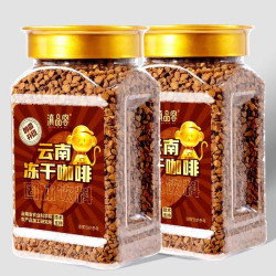 滇品客 冻干咖啡速溶黑咖啡生椰拿铁咖啡粉无添蔗糖美式云南小粒咖啡 51g*1罐