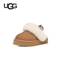 UGG 童鞋弹力带厚底户外拖鞋休闲舒适一脚蹬懒人毛毛鞋1130395K